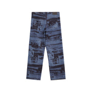 5 POCKET LASER PRINTED PATCHED PANTS