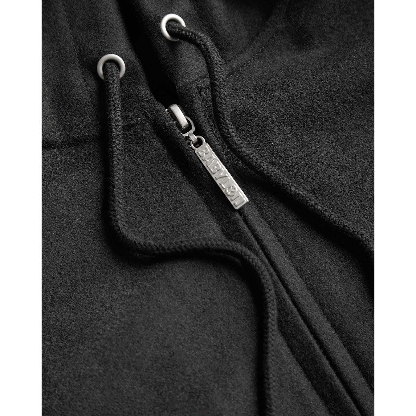 WOOL ZIP HOOD JACKET