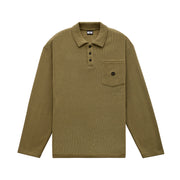 LONG SLEEVE KNIT POLO