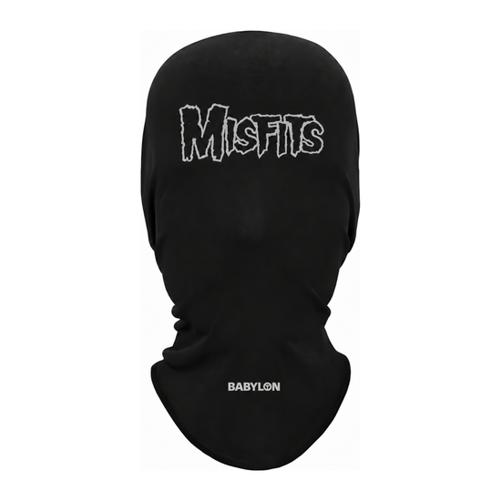 SKULL BALACLAVA — BLACK — back view