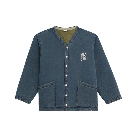 SKULL DENIM CARDIGAN