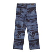 5 POCKET LASER PRINTED PATCHED PANT