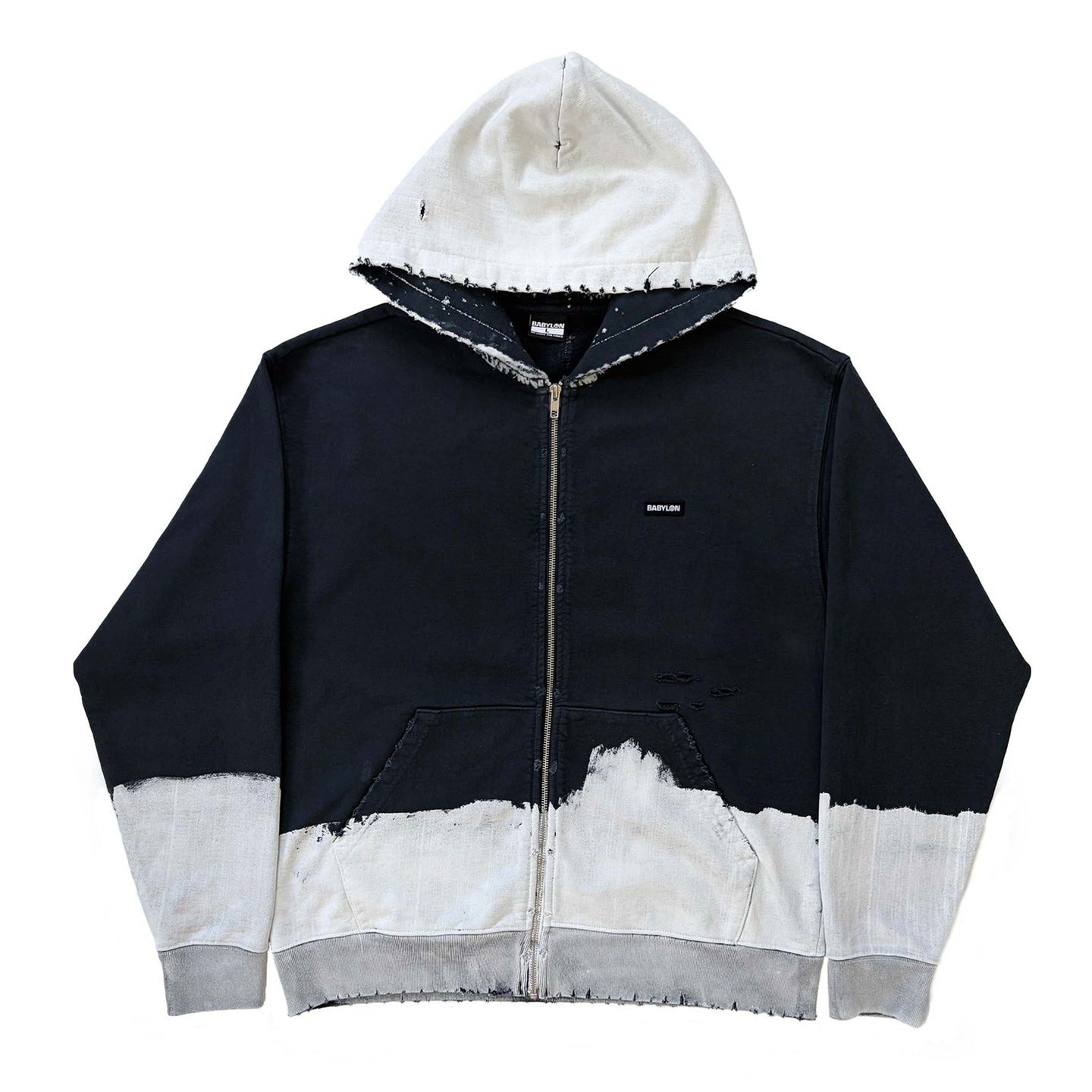 PATCH ZIP UP HOODIE