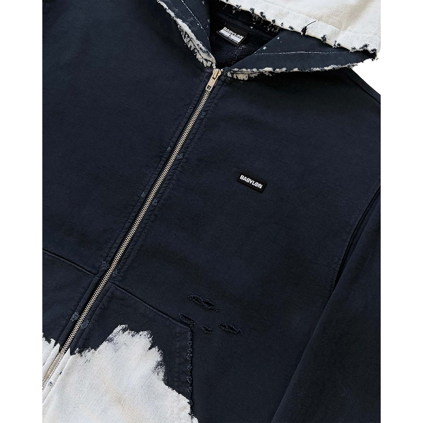 PATCH ZIP UP HOODIE