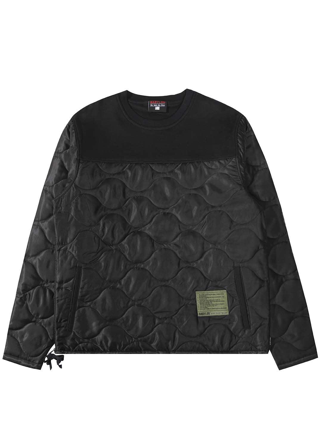 QUILTED CREWNECK