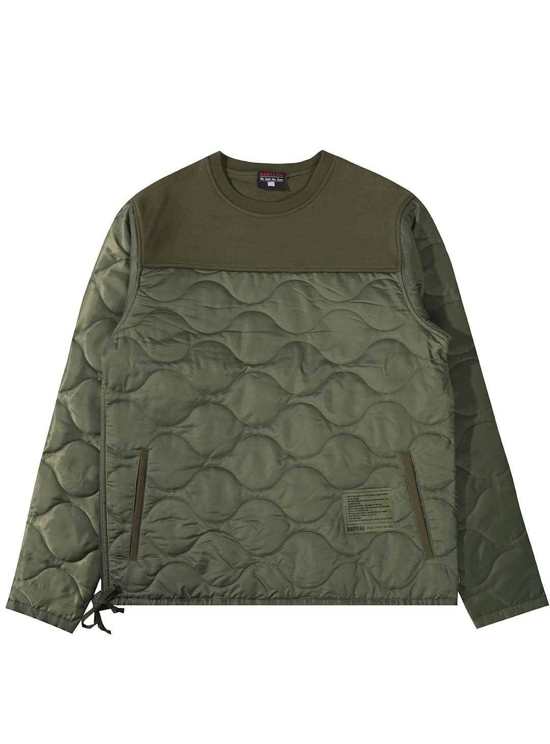 QUILTED CREWNECK